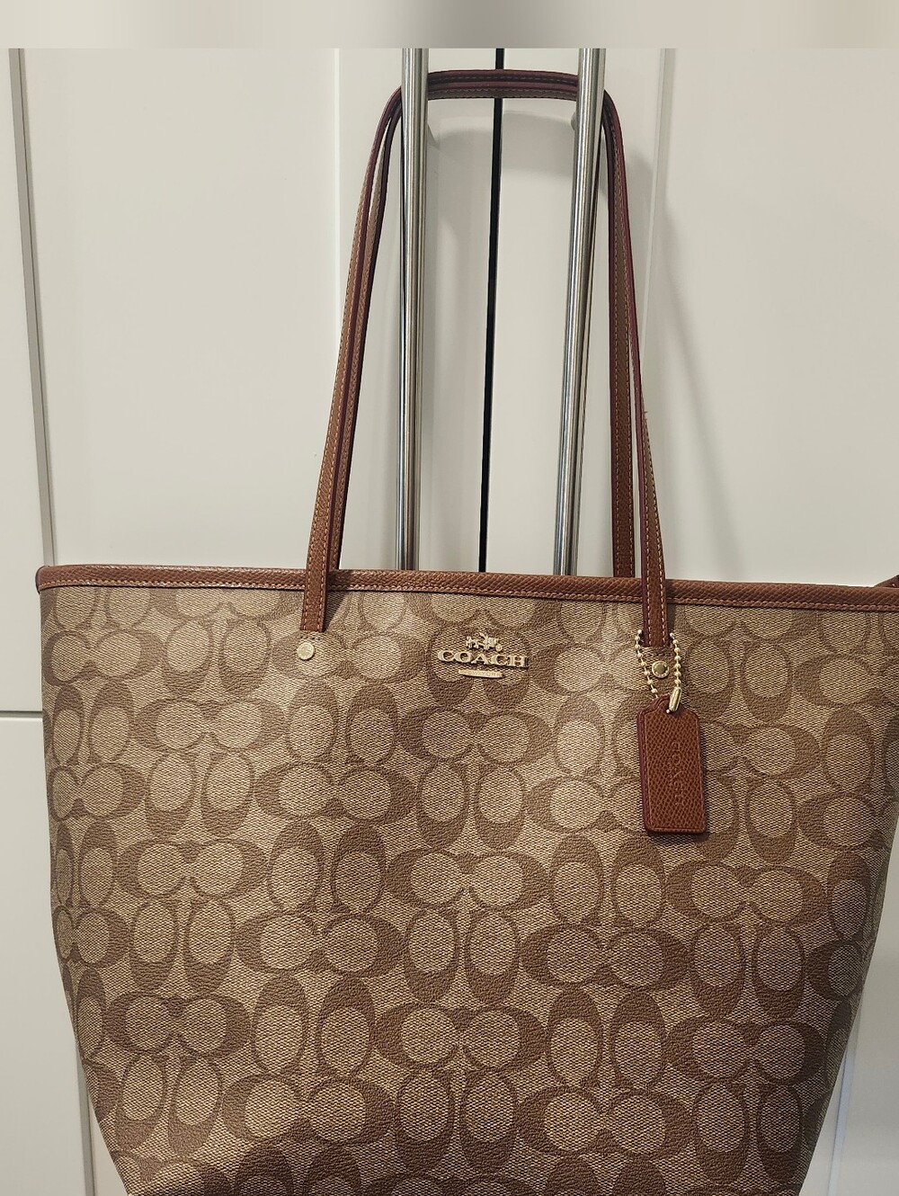 Coach Signature Monogram Tote Bag